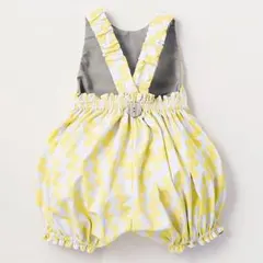 MARLMARL お食事エプロン ストライプ イエロー グレー