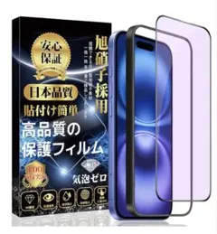 iPhone用 高感度強化ガラス保護フィルム