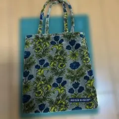 MAISON BLANCHE 花柄トートバッグ グレー