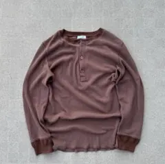 00s Vintage ワッフルヘンリーネック C-boy archive