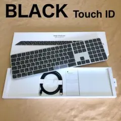 優良美品 ブラック Apple Touch ID Magic Keyboard