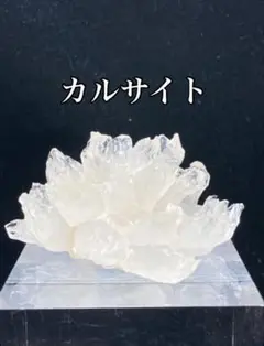 レア★天然水晶クラスター　カルサイト共生　美品　鉱物　置物　パワーストーン浄化 1点モノ【現品お届け】幻の水晶クラスタートマスゴンサガ産(2