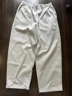 ユニクロC スウェットワイドパンツ 丈長め LUNIQLOC グレー