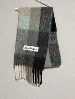 Acne Studiosモヘアチェックスカーフ