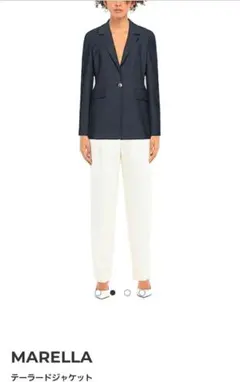 定価55500 MARELLA ブラック テーラードジャケットのサムネイル
