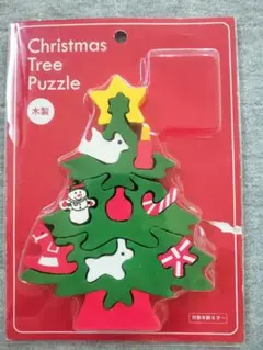 KALDI　木製 クリスマスツリー パズル