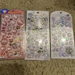うるちゅる　POP SEAL ジュエルドロップ　パールベールの3枚セット