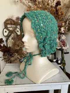 ［ハンドメイド］ヘッドドレス　バブーシュカ　イヤーマフ