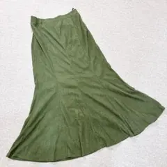 FLASH BLUE コーデュロイマーメイドスカート　フレアMサイズウエストゴム