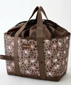 ハローキティ ヒョウ柄エコバッグ　保冷バッグ　しまむら