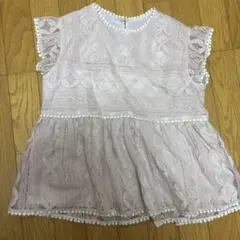 トッコクローゼット レース　半袖　ピンク　Mのサムネイル