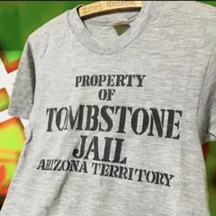 80s vintage 監獄 ステンシル シングルステッチ Tシャツ