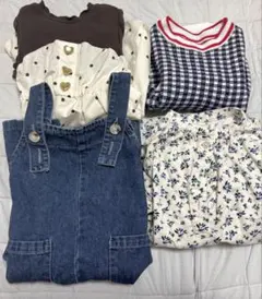 【まとめ売り】ワンピース　4点セット　女の子　80センチ　ベビー服　秋冬服