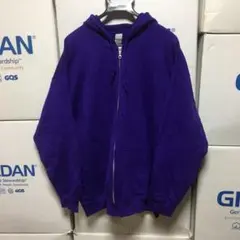 GILDANギルダン☆ジップアップ☆フルジップ☆パーカー☆パープル紫☆Lサイズ