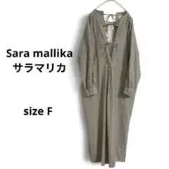 新品未使用✨サラマリカ カフタンワンピース ストライプ イエロー