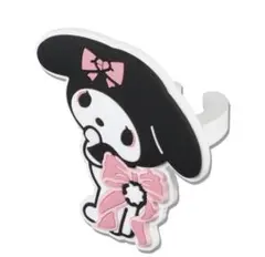 マイメロディ BLACKPINKライトスティックリング リボン　ブラック　ピンク