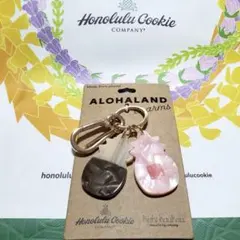 ハワイ ホノルルクッキー パイナップル型チャーム キーホルダー キー