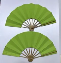 舞扇 (63) 新品未使用 表裏色違い2本セット 美品 扇子 舞台 工芸品