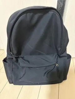 黒/サイドポケット ナイロンバックパック/リュック