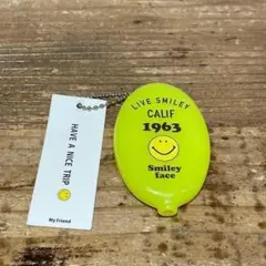 スマイリーフェイス コインケース 小銭入れ SM-RU001 ネオンイエロー