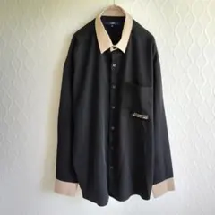 ✨Ciaopanic✨バックプリント長袖シャツ ビッグシルエット【M】黒 薄手のサムネイル