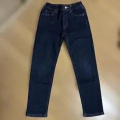 ユニクロキッズ デニムパンツ 長ズボン インディゴ　130cm