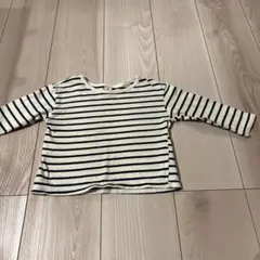 ストライプデザイン 長袖カットソー