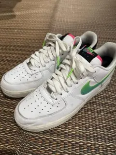 Nike Air Force 1 ホワイト/グリーン/ピンク