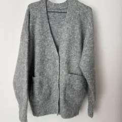 Ｍeiruグレーのフワフワカーディガン
