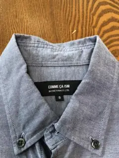 COMME CA. ISM メンズボタンダウンシャツ　異素材　S