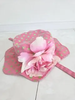 panpantutuベビー用フラワー付き帽子