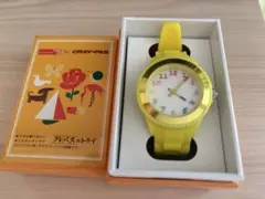 【新品未使用】サクラクレパス 時計 黄色