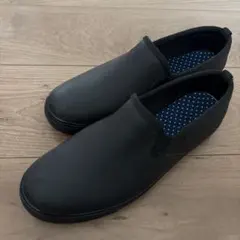 ブラック スリッポン レインシューズ LLサイズ