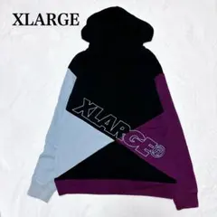 【送料無料】XLARGE メンズパーカー　マルチカラー　刺繍ロゴ
