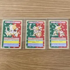 トップサン　ポケモンカード　ケーシィ、ユンゲラー、フーディン3枚セット　裏緑