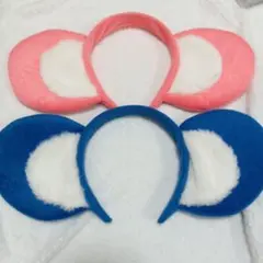 h*n様 中日ドラゴンズ ドアラの耳 カチューシャ ピンク 青 2個セット！