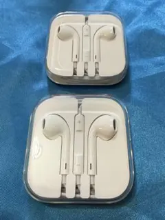 未使用　Apple純正 イヤホン　イヤホンジャック　有線イヤホン　2個
