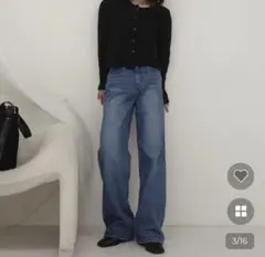 nugu may ストレートウォッシングデニムパンツ Sサイズ