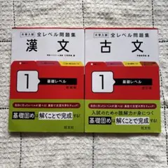 【バラ売り可/基礎レベルセット】 大学入試 全レベル問題集 古文&漢文セット