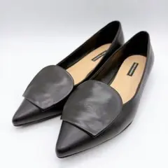 【さち様専用】ファビオルスコーニ 23.5 ポインテッドトゥローヒール 黒