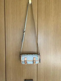 COACHコーチ　ショルダーバッグ　ミニフィールド　シグネチャー　ミントグリーン