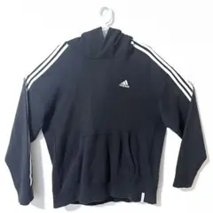 adidas ブラック パーカー フード付き