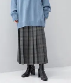 LOWRYS FARM チェックプリーツスカート