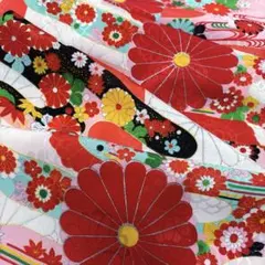 着物 ハギレ 753 はぎれ アンティーク 生地　布　古布　和布　古裂　和柄　裂