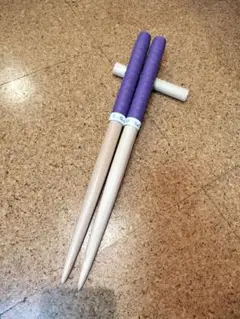 80 【旋盤使用】万能型マイバチ　激黒朴　激縮杢　高密度材　グリップ無し　超光沢 80 【旋盤使用】万能型マイバチ 激黒朴 激縮杢 高密度材
