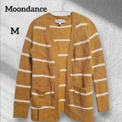 ムーンダンス【M】マスタードイエロー カーディガン ニットカーディガン 長袖