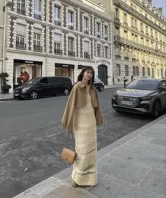 美品 Eaphi volume sleeve short brown