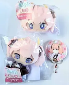 リーニエ3種　ぬいぐるみキーホルダー　マスコット　缶バッジ　エニマイくじ