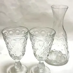 【ほぼ未使用の美品】La Rochere リヨネ ワイングラスとカラフェ ３点