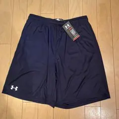 アンダーアーマー　ショートパンツ　ネイビー　トレーニングウェア　XLサイズのサムネイル